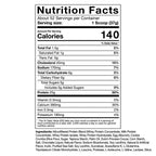 MusclePharm Combat Protein Powder nutrition facts label