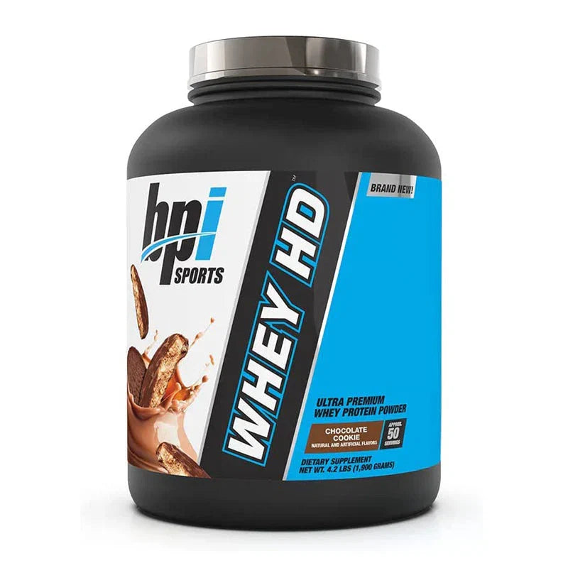 BPI Sports Whey HD Protein Chocolate Cookie 4lbs container