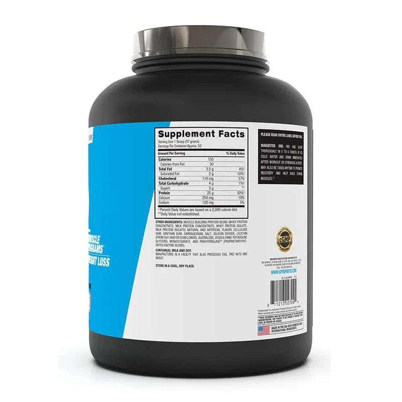 BPI Sports Whey HD Protein supplement facts label