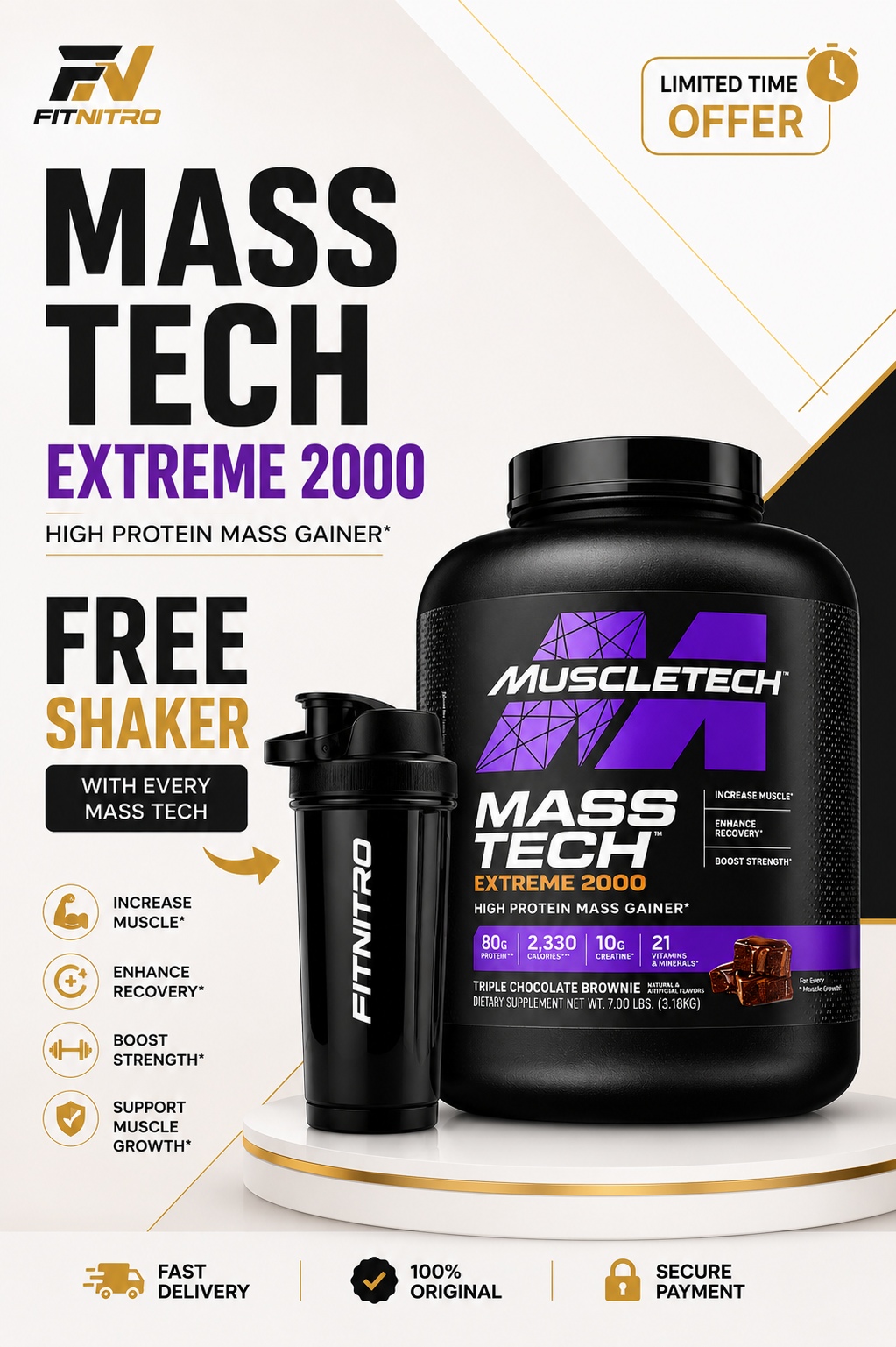 MuscleTech Mass Tech Extreme 2000 – 7 lbs