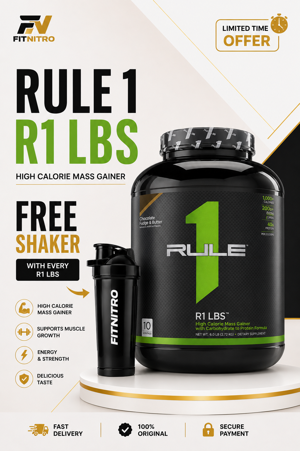 Rule 1 R1 LBS Mass Gainer