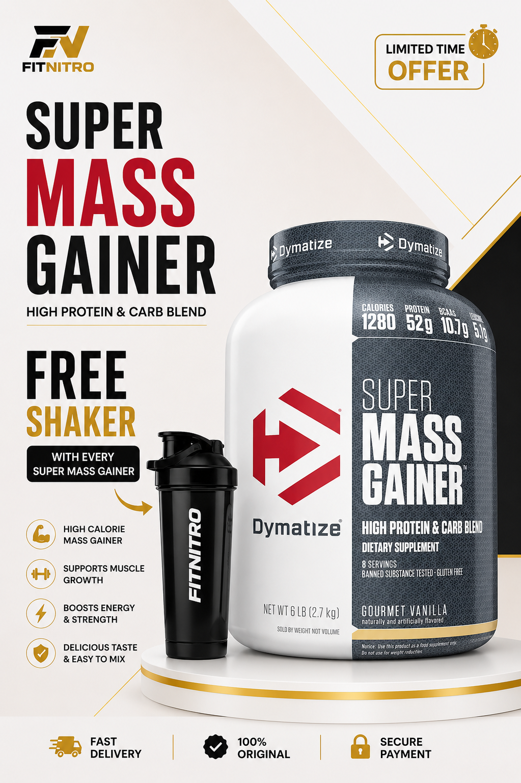 Dymatize Super Mass Gainer – 6 lbs