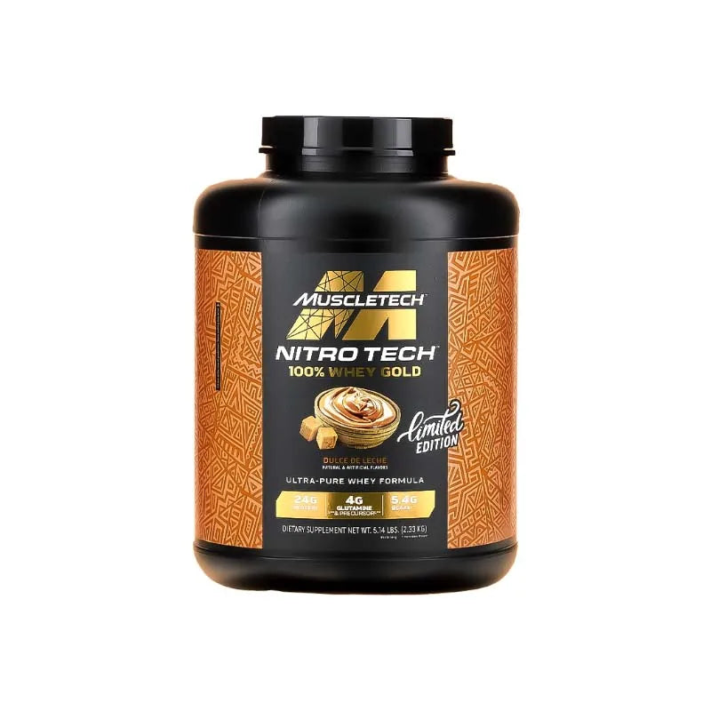 MuscleTech Nitro-Tech Whey Gold Limited Edition 5lbs container