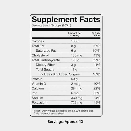 BASIC MASS (HIGH CALORIE MASS GAINER) | 6 LBS