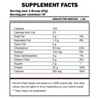 BPI Sports Whey HD Protein supplement facts label