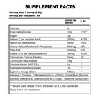 Cellucor C4 Original Pre-Workout nutrition facts label
