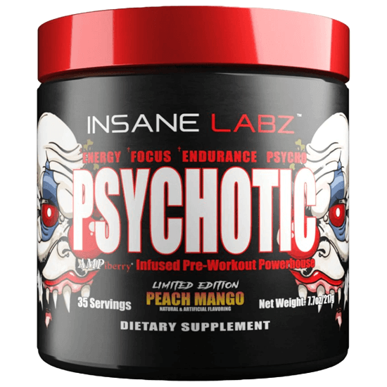Insane Labz Psychotic pre-workout container