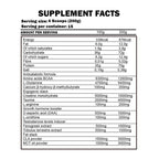 Kevin Levrone Gold Lean Mass nutritional information