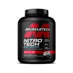 MuscleTech Nitro-Tech Whey Protein Cookies and Cream 4lbs container
