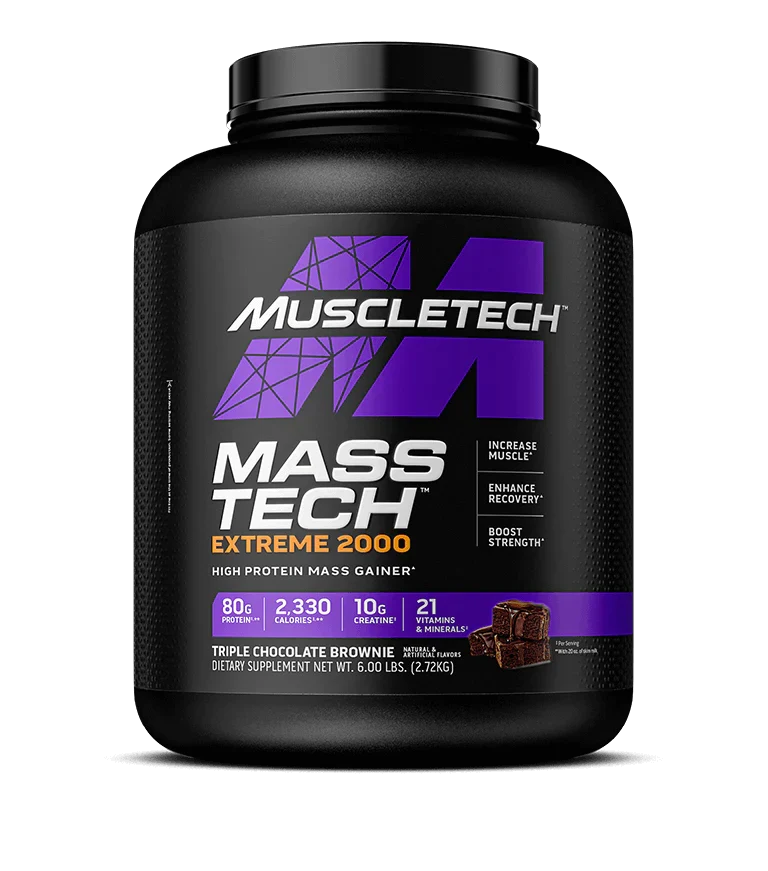 MuscleTech Mass Tech Extreme 2000 container, 7lbs