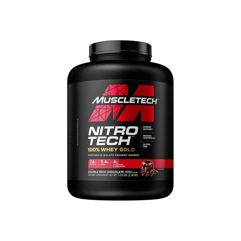 MuscleTech NitroTech 100% Whey Gold 5lbs container