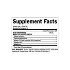 Nutrex Lipo 6 Black Ultra Concentrate nutrition facts label