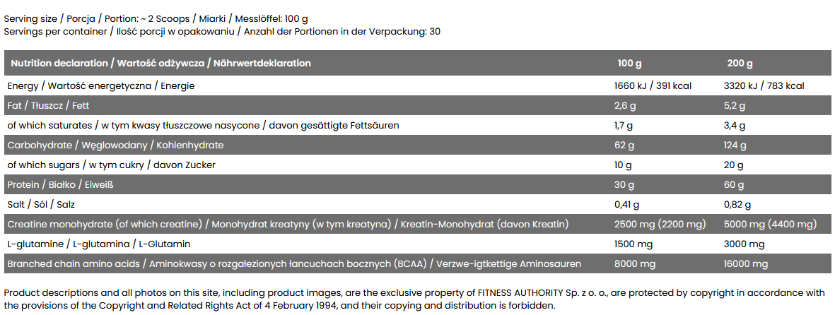 Ripped Mass 3kg By Skull Labs 3KG