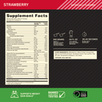 Optimum Nutrition Serious Mass nutrition facts label
