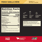 Optimum Nutrition Gold Standard Whey nutrition facts label