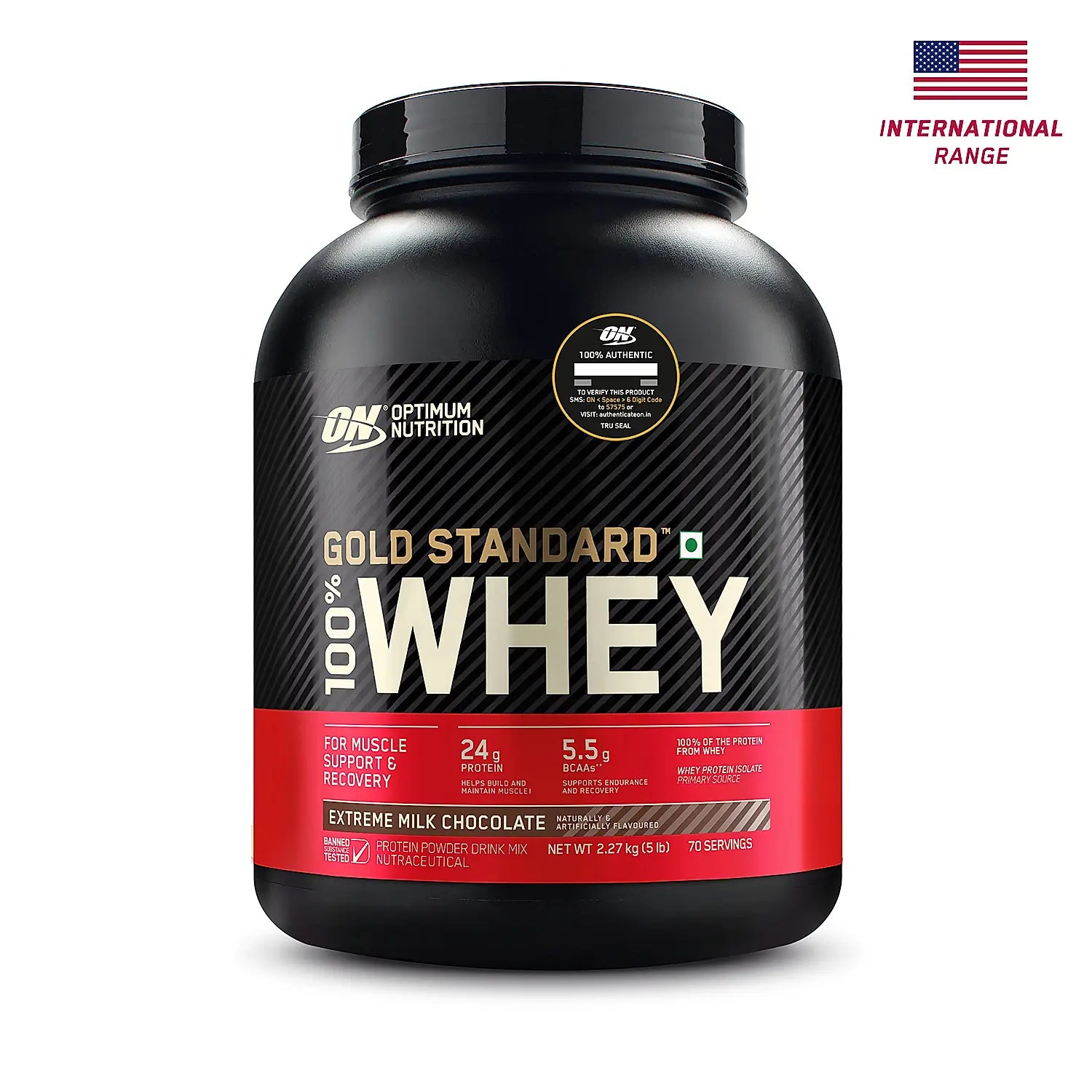 Optimum Nutrition Gold Standard 100% Whey 5lbs container